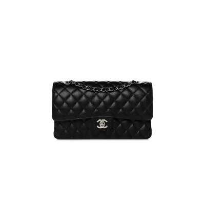 CHANEL CAVIAR QUILTED MEDIUM DOUBLE FLAP 1154144 (25*15*6cm)